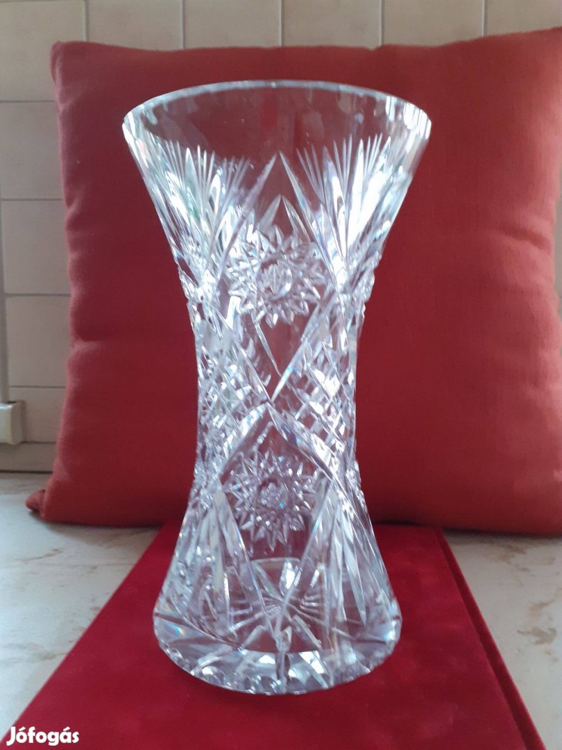 Nagyméretű kristályváza, hibátlan állapotú