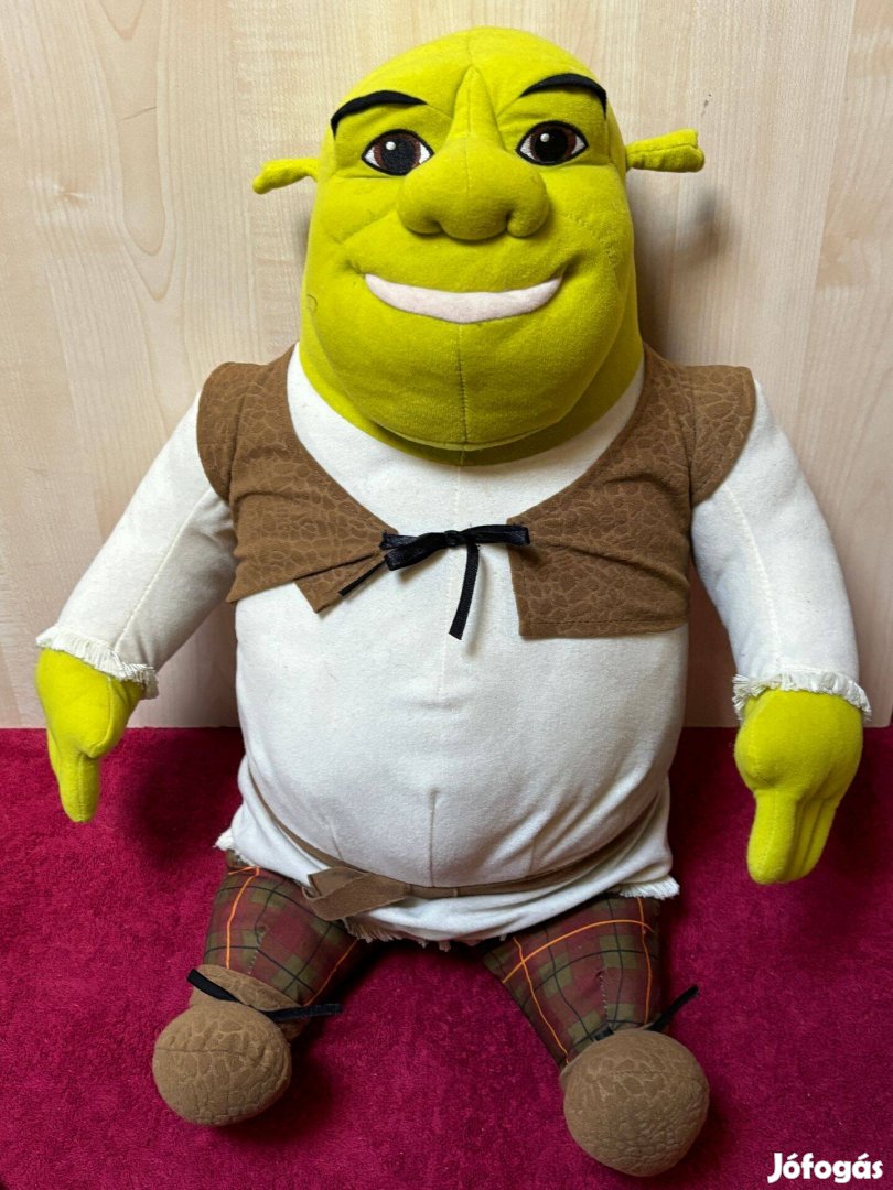 Nagyméretű plüss Shrek mesefigura