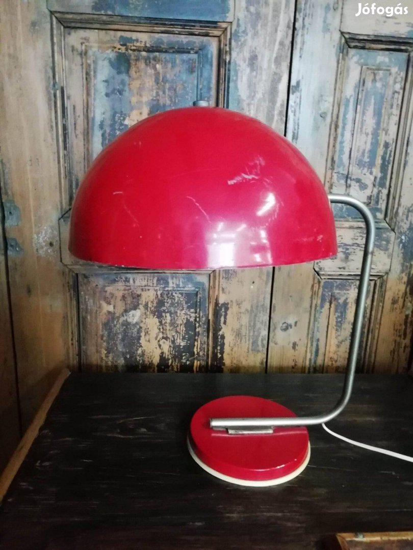 Nagyméretű szarvasi gombalámpa, szép retro lámpa, működő 1960