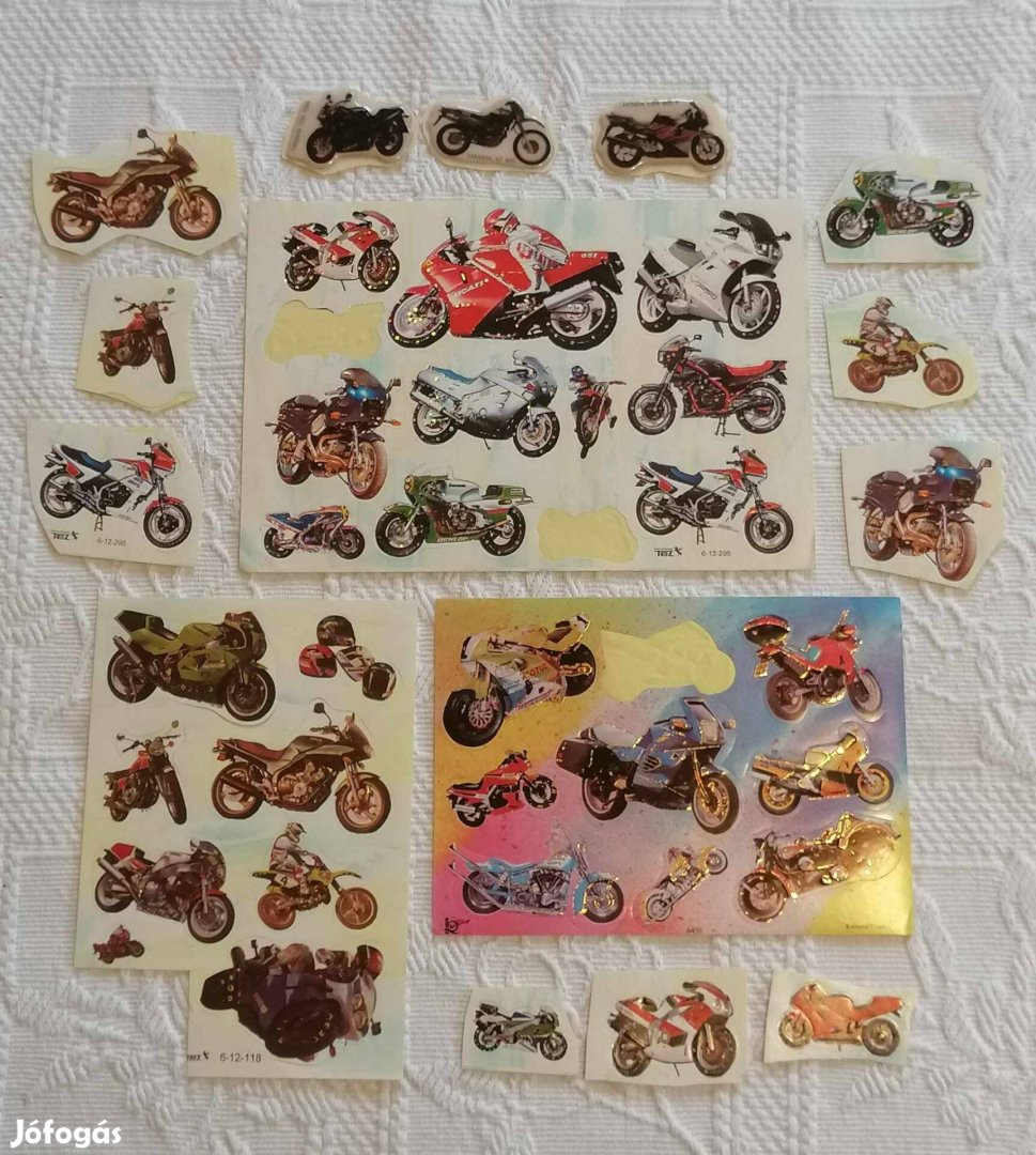 Nagyon Sok Különböző Motorkerékpár Matrica Öntapadós Levonó
