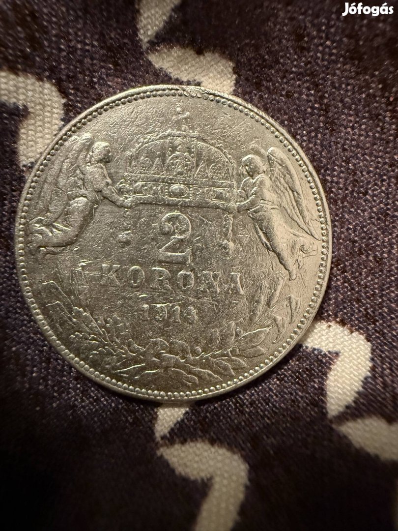 Nagyon ritka ezüst 1914 -es 2 korona - képek szerint