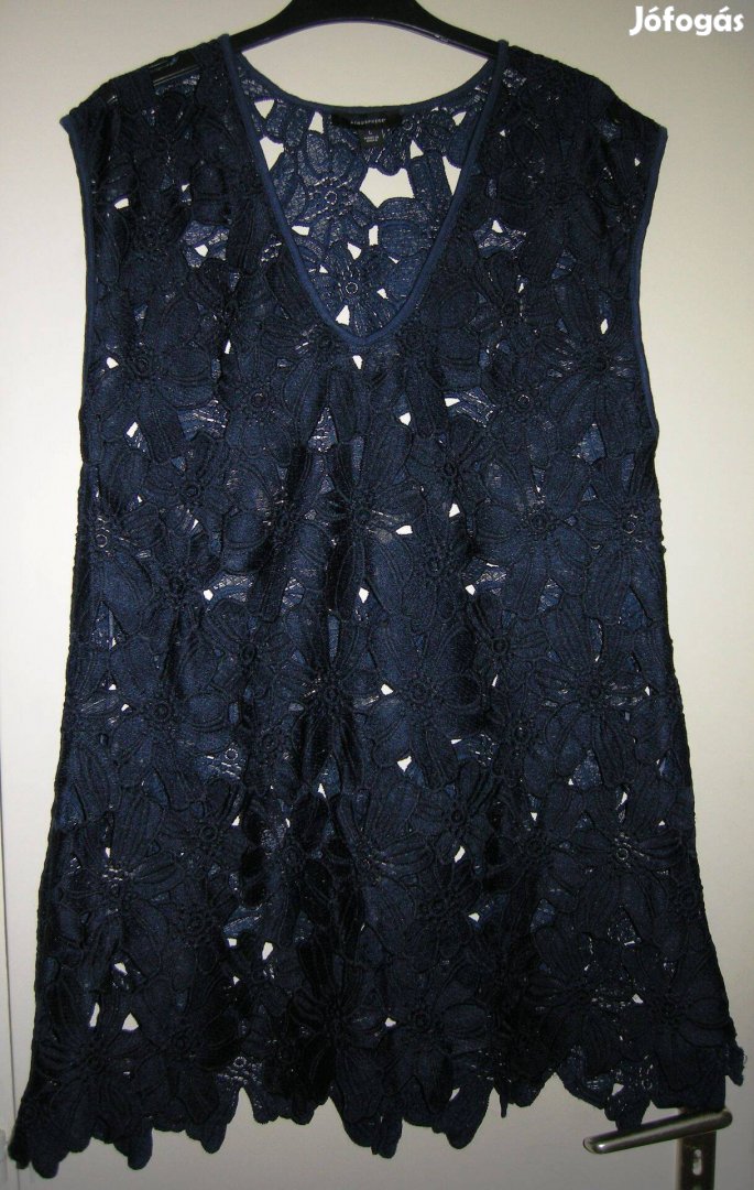 Nagyon szép női,sötétkék csipke tunika,M-méret!44