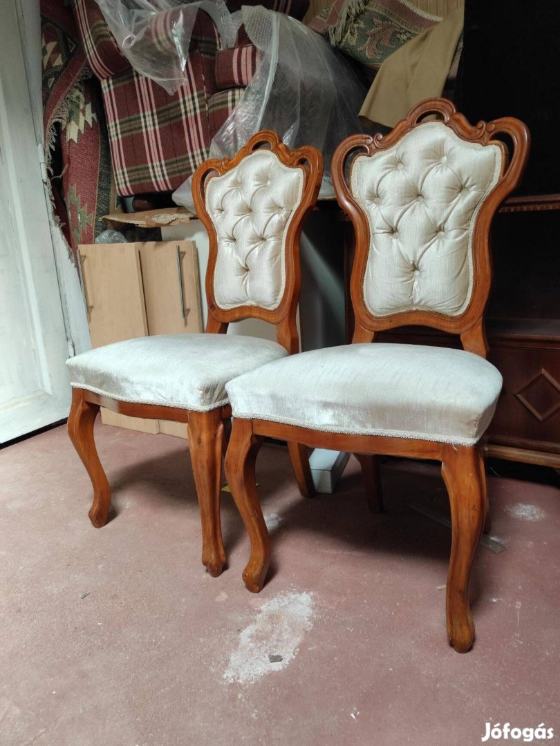 Nagyon szép tűzött barokk székek 4 db