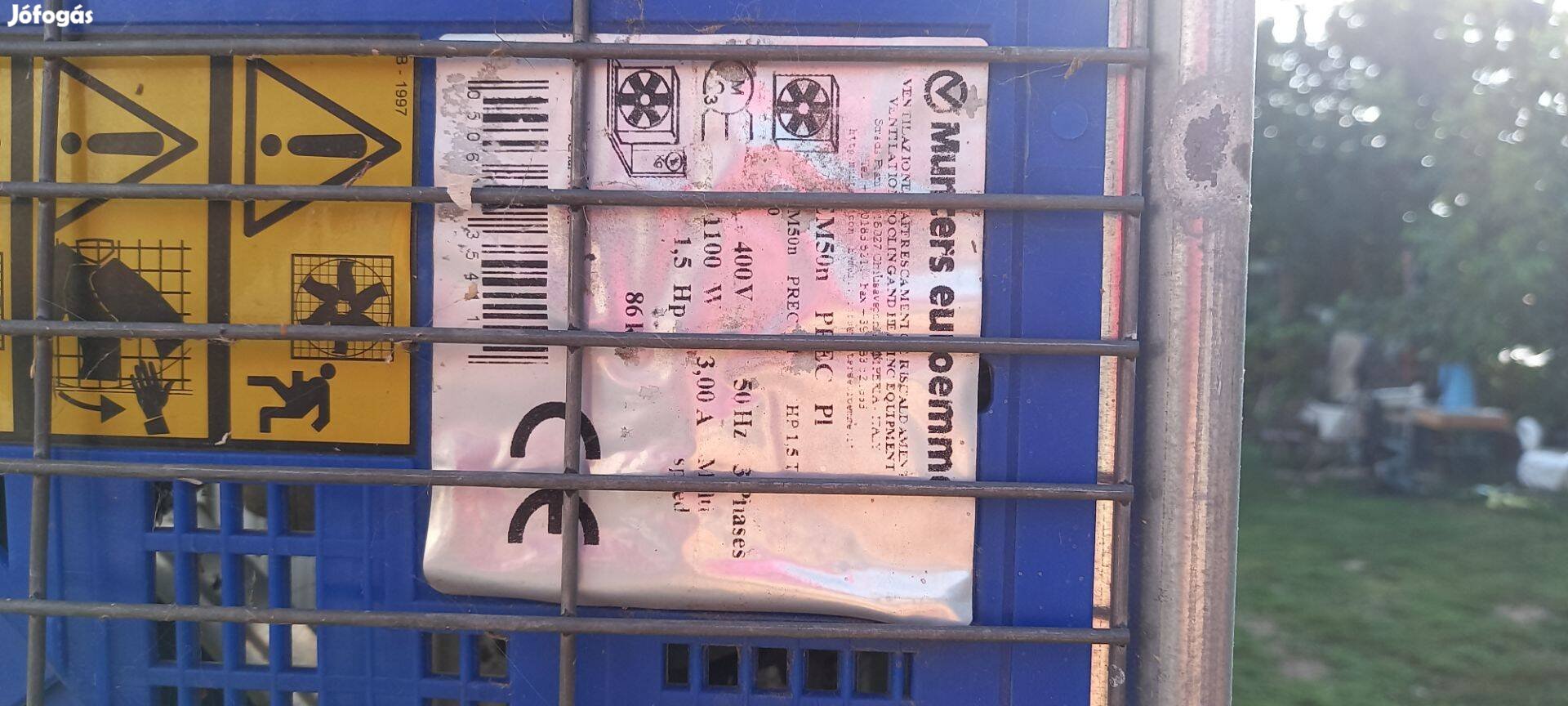 Nagyüzemi ventilátor