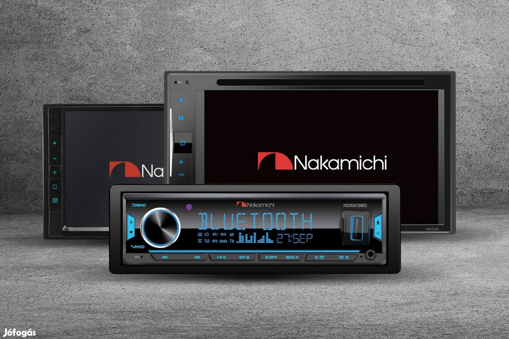 Nakamichi Nq523BD Bluetooth 5,4x50w, DSP fejegység,FLAC, autórádió