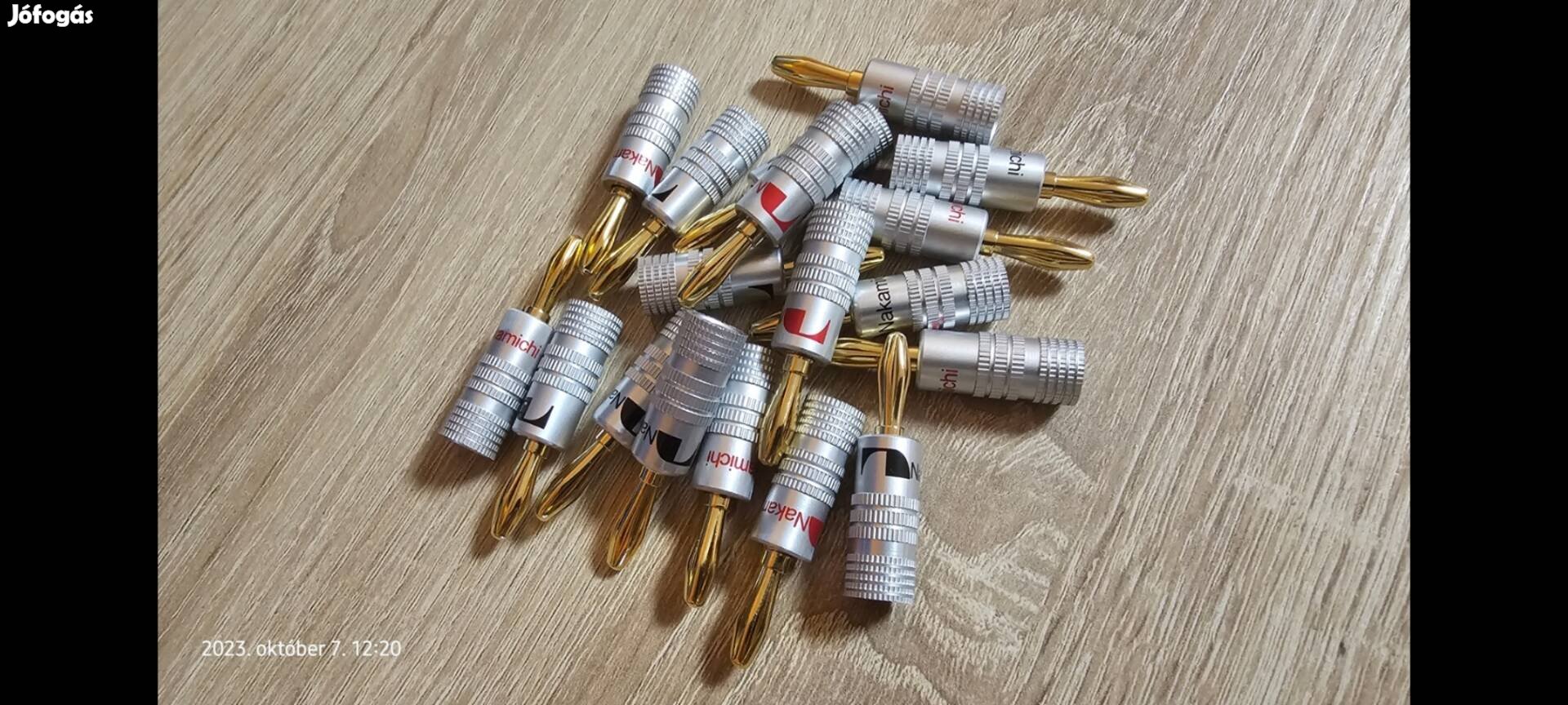 Nakamichi Új 24K aranyozott banándugók eladók