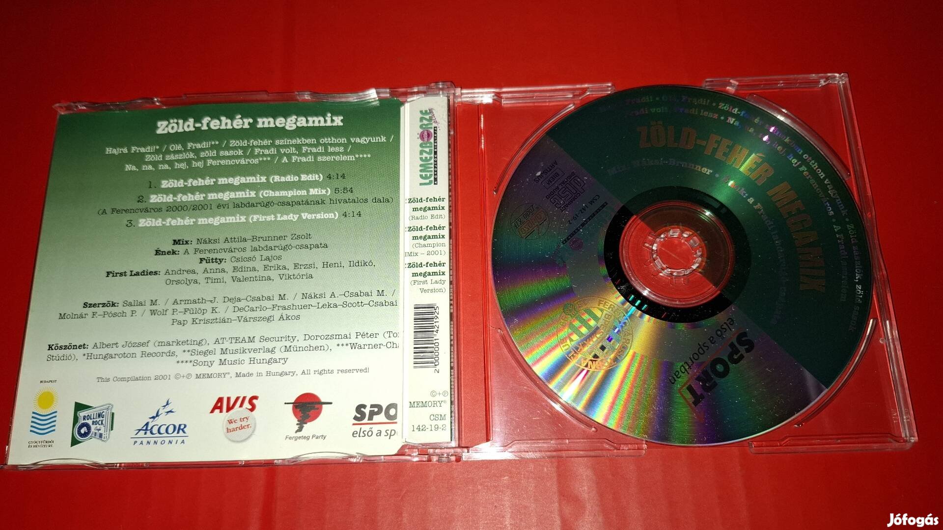 Náksi-Brunner Zöld-Fehér Megamix maxi Cd 2001