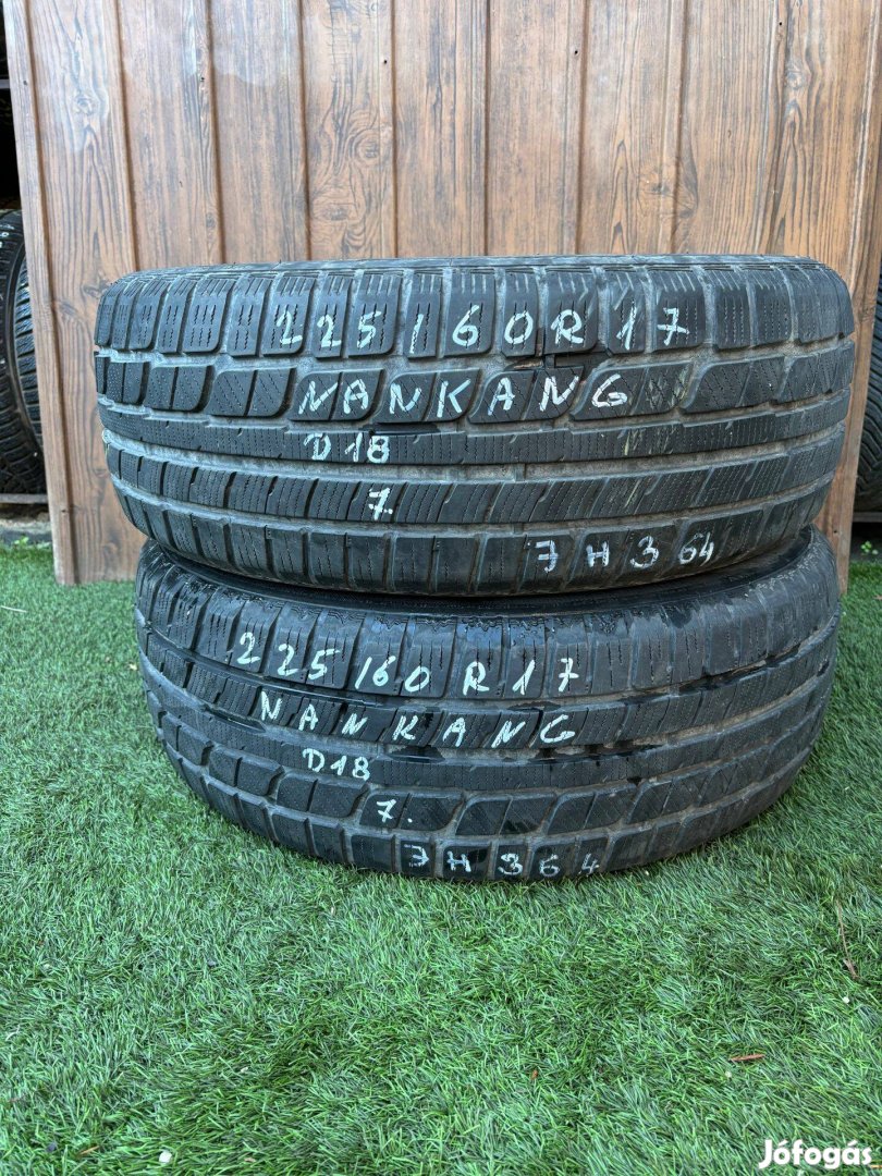 Nankang 225/60 R17 7mm 2018-as Téli Gumiabroncs 2db #364