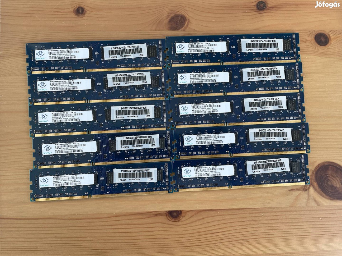 Nanya 10x 4GB DDR3 1333MHz PC RAM nemóroa