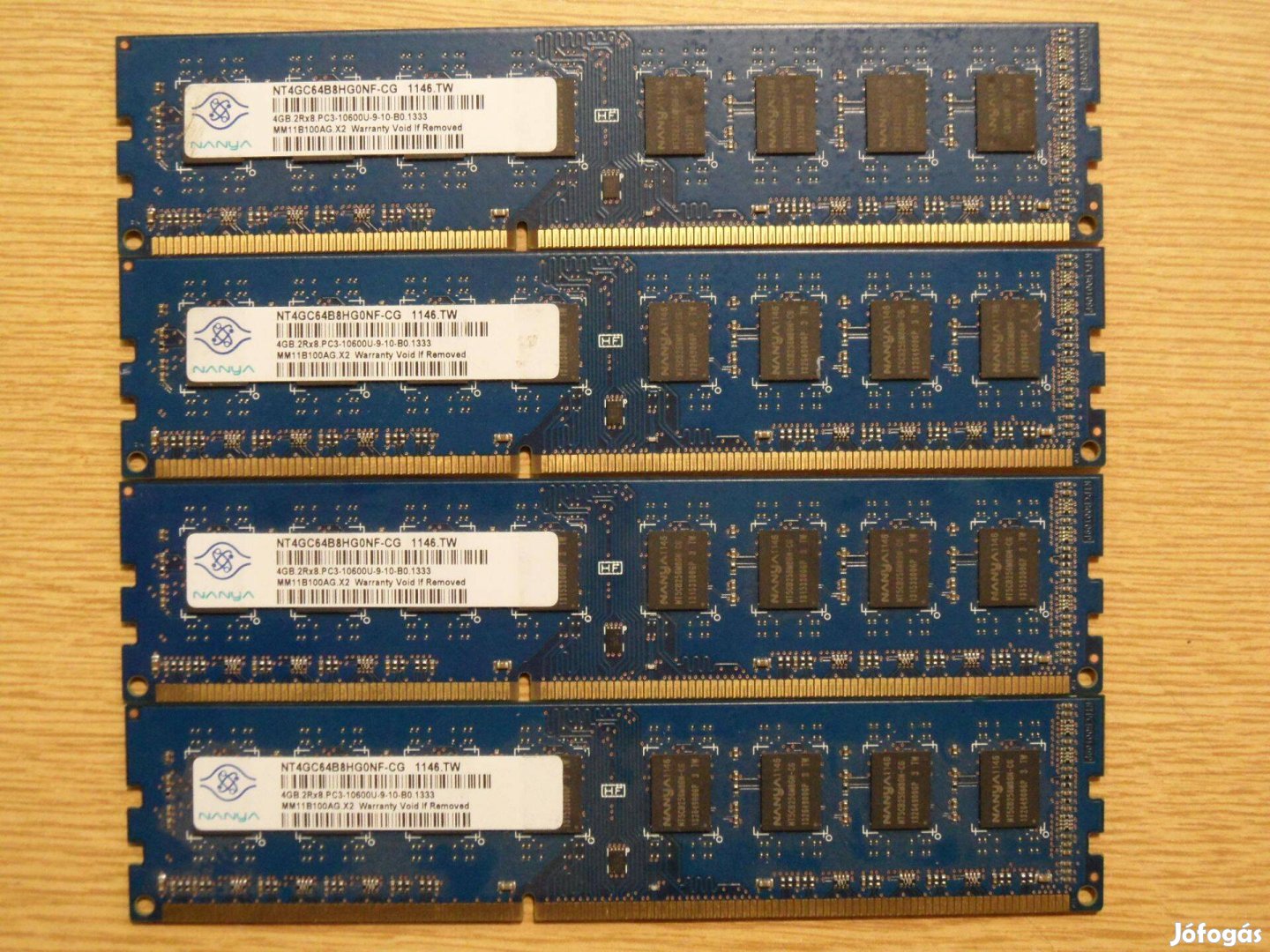 Nanya 16GB / 1333Mhz (4X 4GB) DDR3 memória KIT