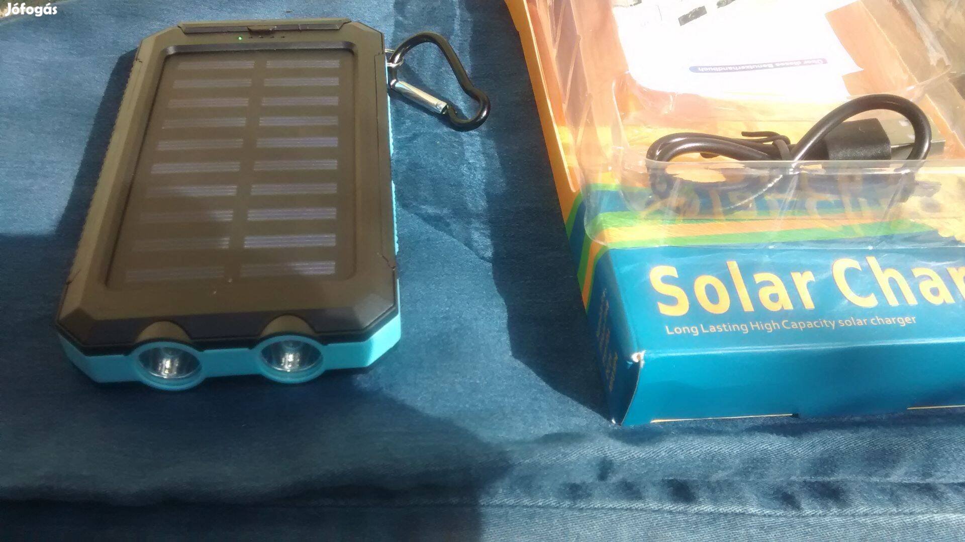 Napelemes Power bank Nagy Kapacitású 30000MAH