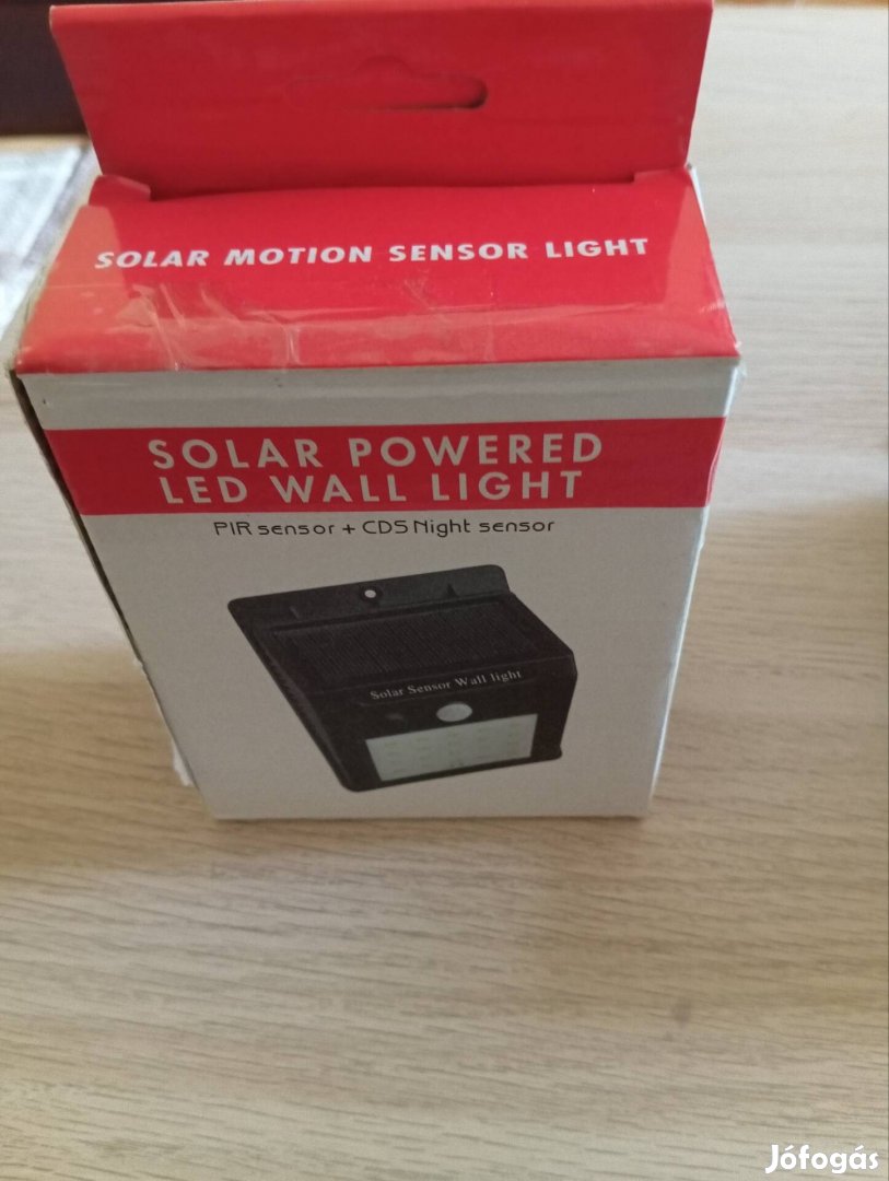 Napelemes Solar lámpa mozgásérzékelővel eladó 