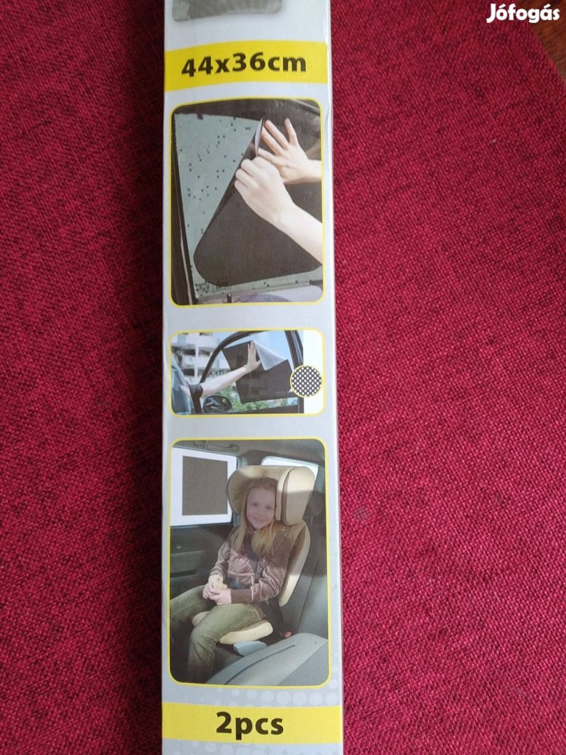 Napellenző Öntapadós Autóba Ablakra Újak 44X36 CM Párban,