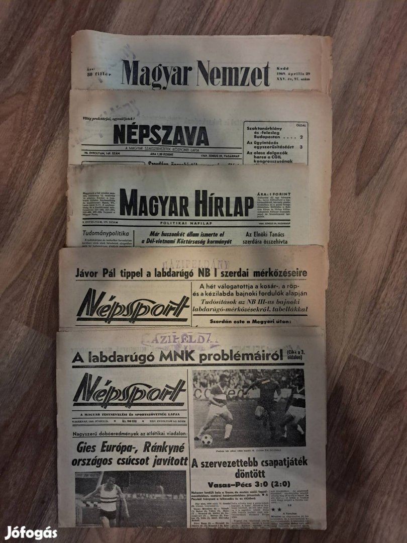 Napilapok 1969-ből!