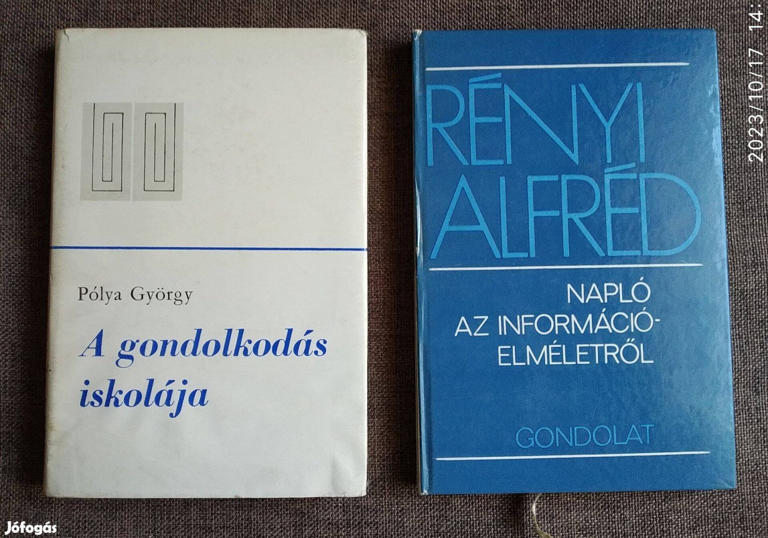 Napló az információelméletről Rényi Alfréd Gondolat Kiadó, 1976