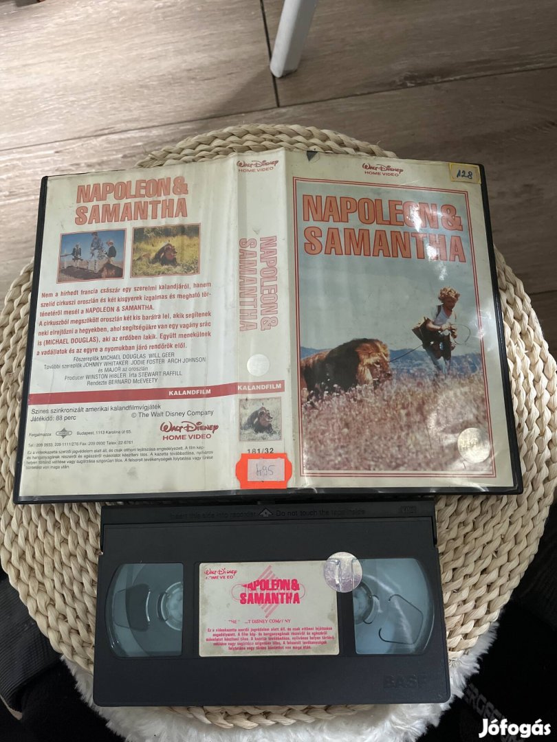 Napoleon és Samantha vhs film