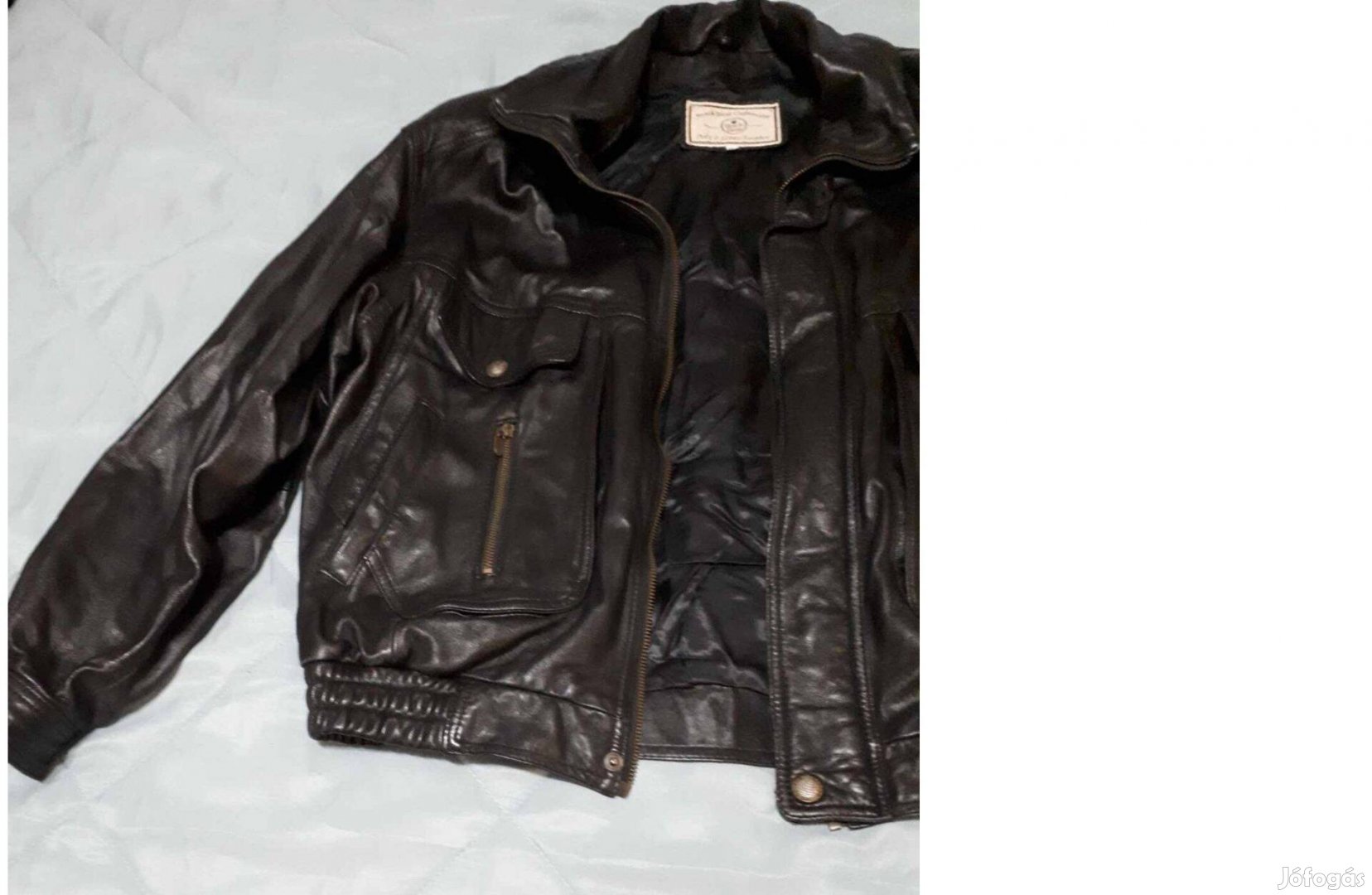 Nappa férfi bőrdzseki és mellény