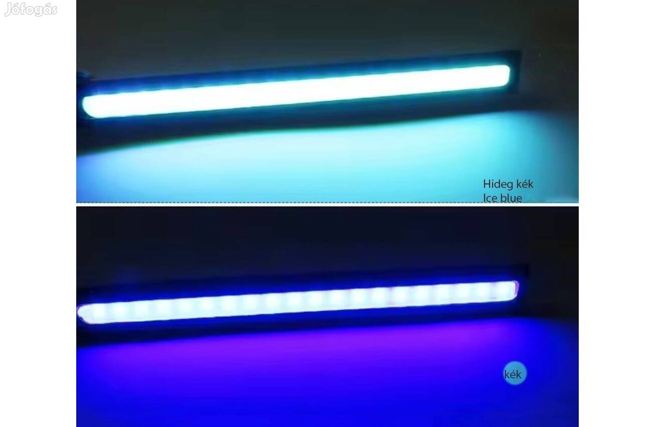 Nappali menetfény, Univerzális COB LED kék/ hideg kék, 2 db.-os 12V