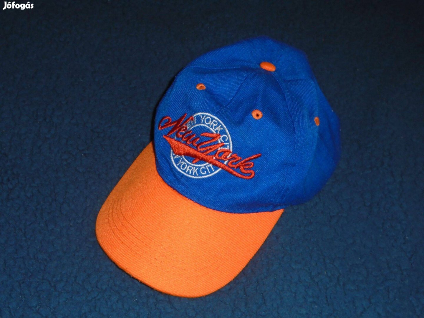 Narancssárga és kék baseball sapka - állítható