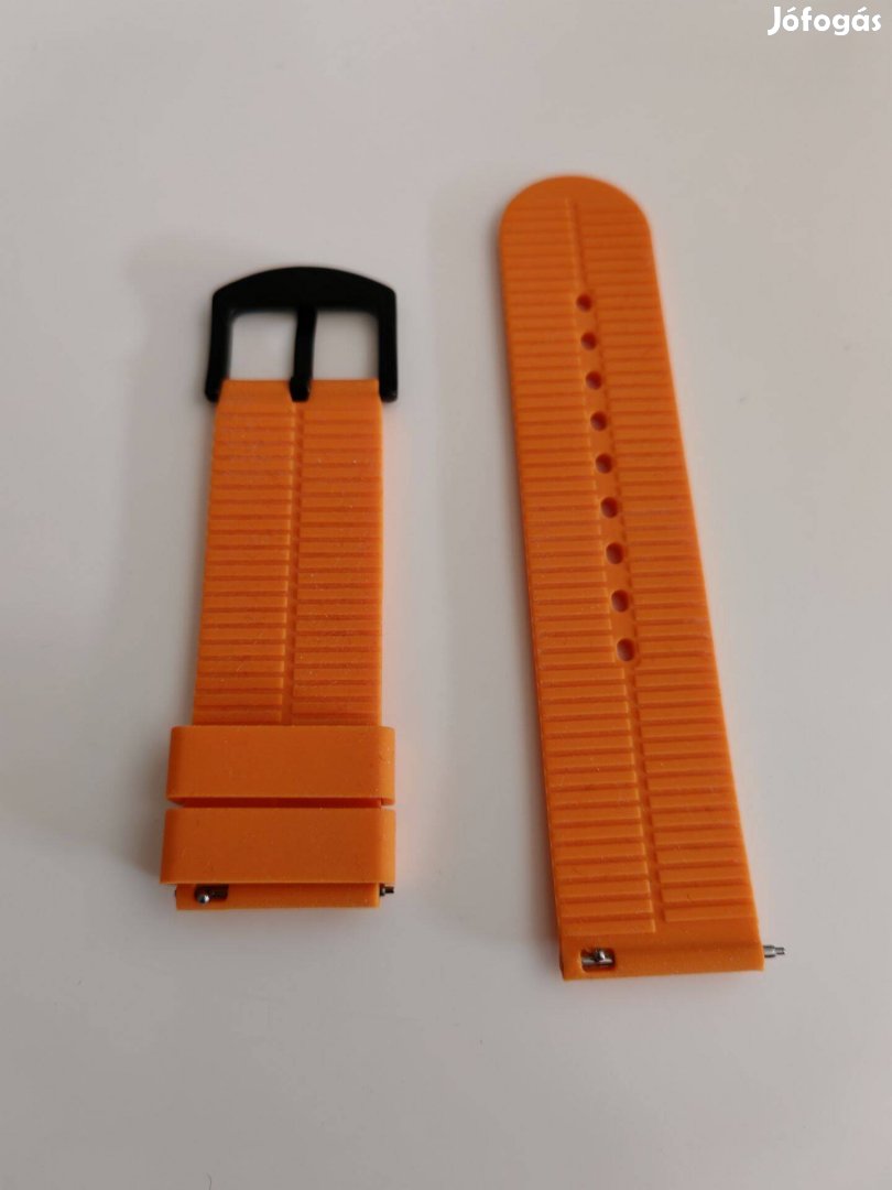 Narancssárga szilikon szij 24mm