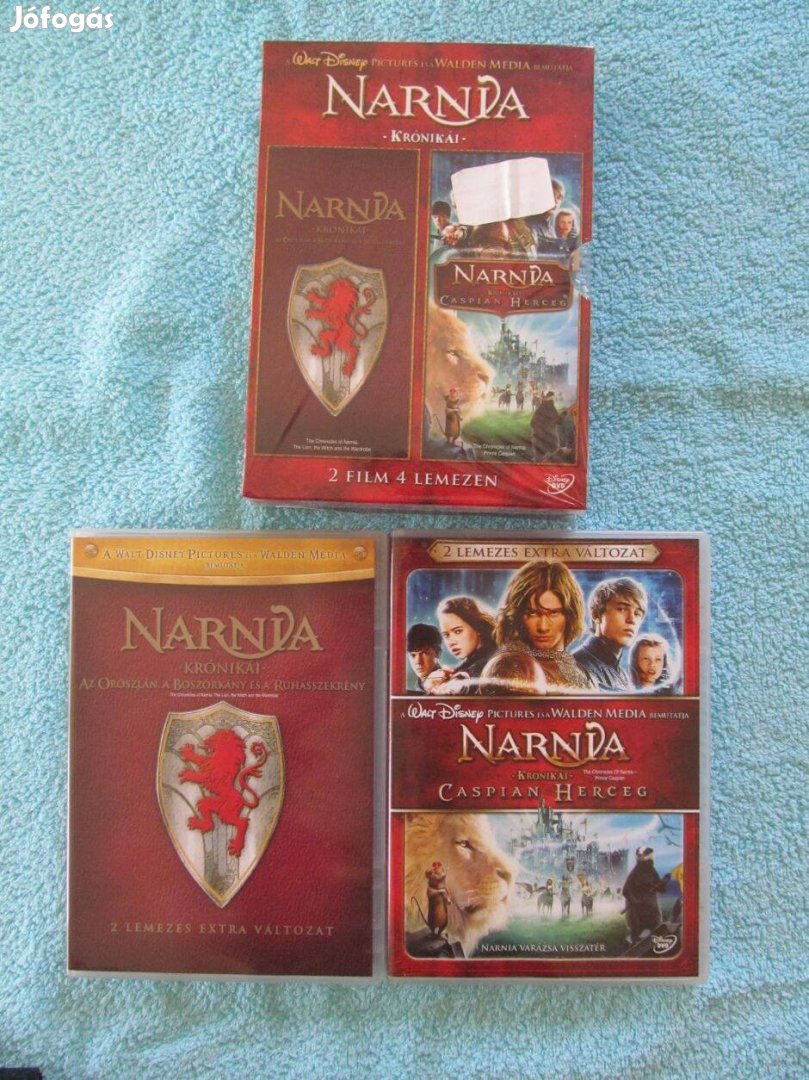 Narnia 1-2 DVD újszerű áll