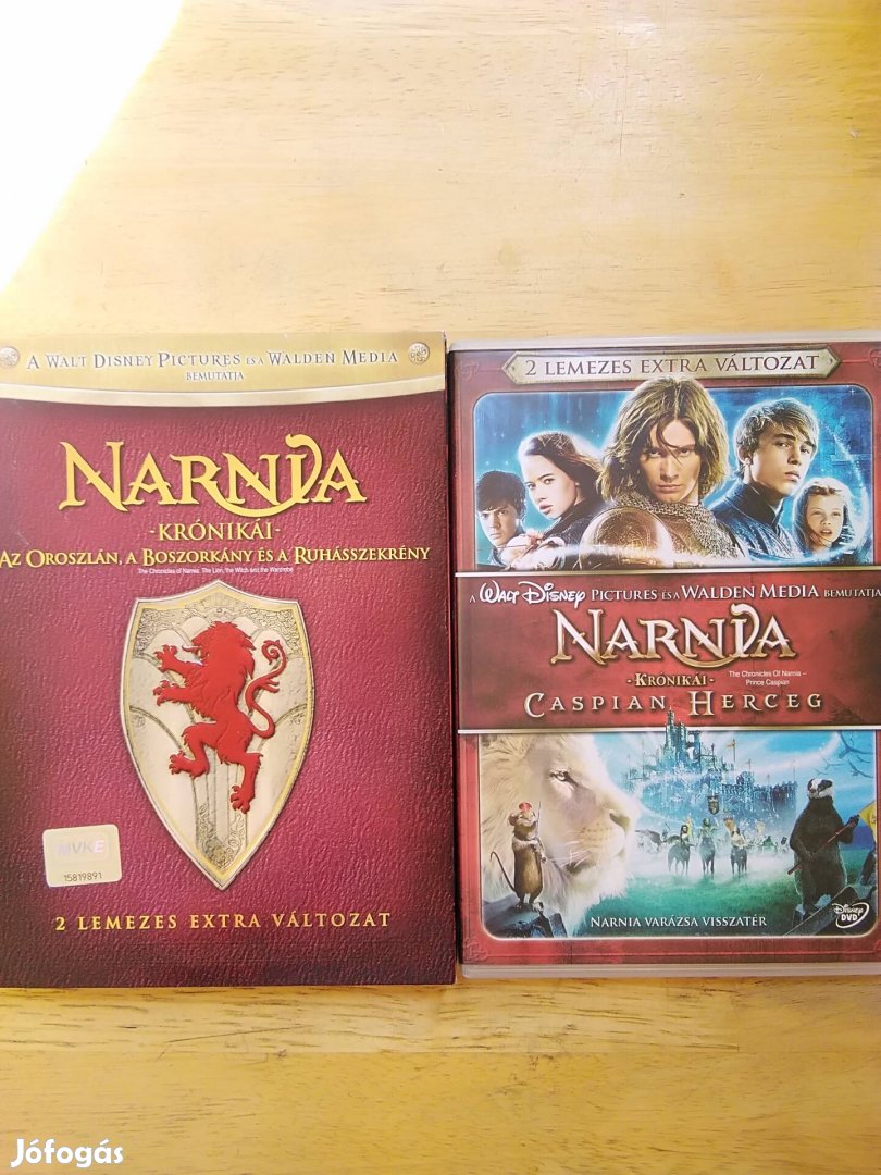 Narnia 1-2 duplalemezes újszerű dvd