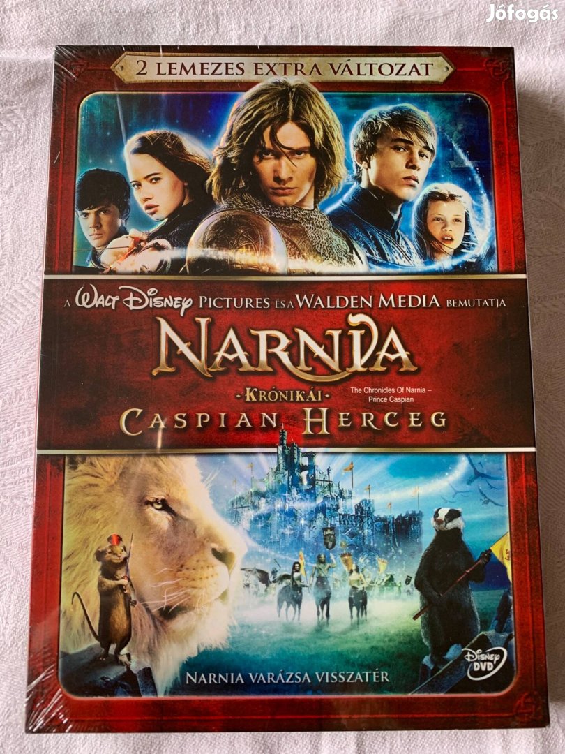 Narnia Caspian herceg, 2 lemezes, bontatlan DVD film