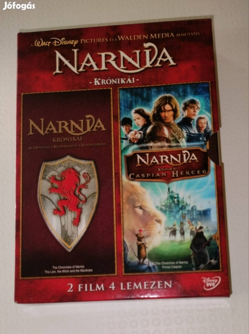 Narnia krónikái 2 film 4 lemez dvd díszdobozban Disney 