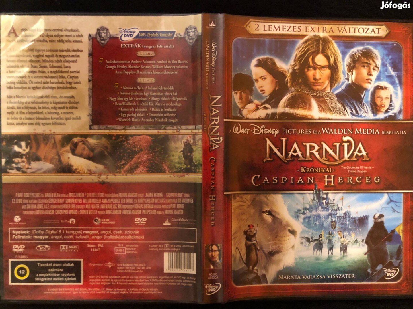 Narnia krónikái Caspian herceg DVD (karcmentes, duplalemezes)
