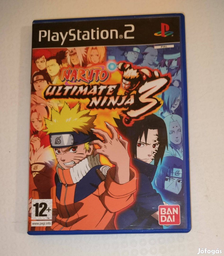 Naruto Ultimate ninja 3 PS2 játék 