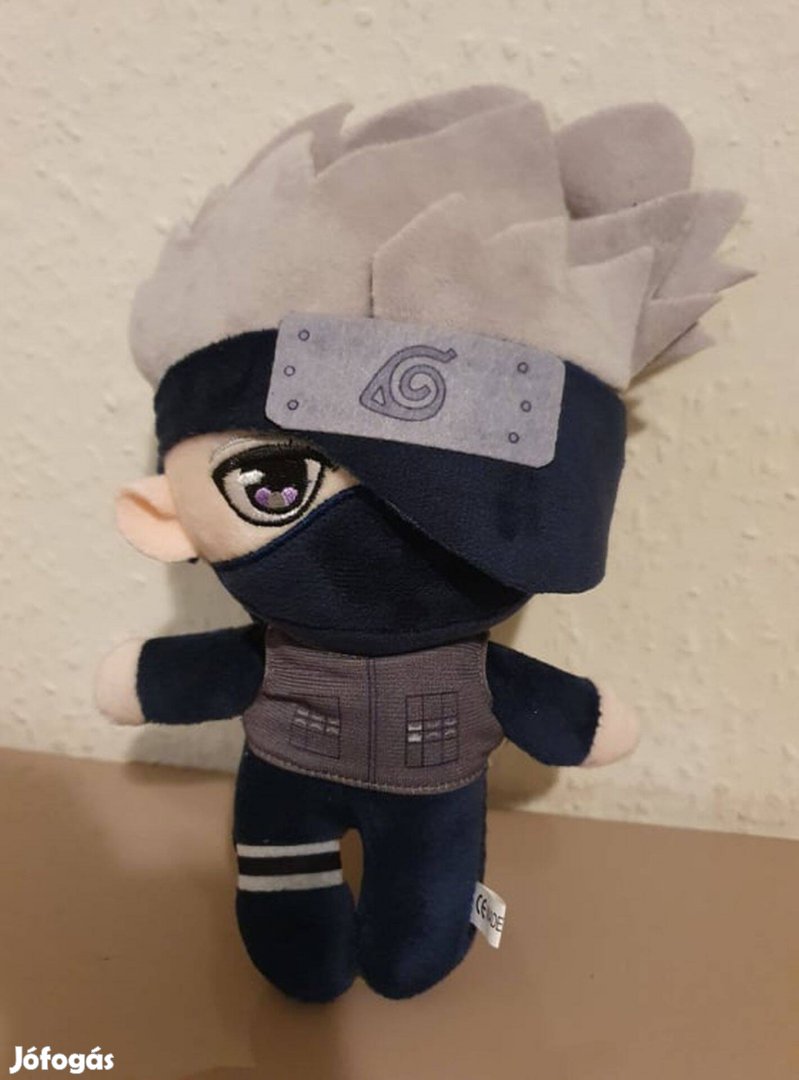 Naruto anime Kakashi Hatake plüss 20cm Új Készleten számlával