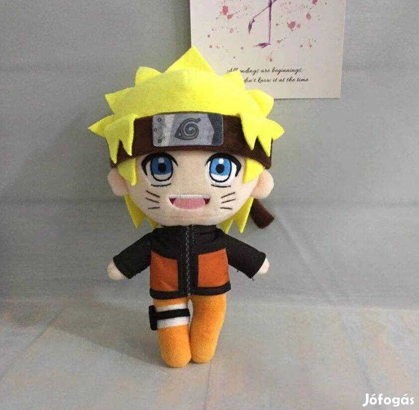 Naruto anime Uzumaki plüss 20 cm Új Készleten számlával