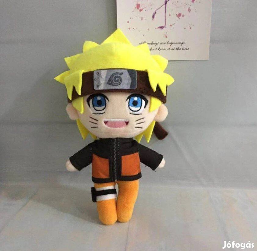 Naruto anime Uzumaki plüss játék 20 cm Új Készleten