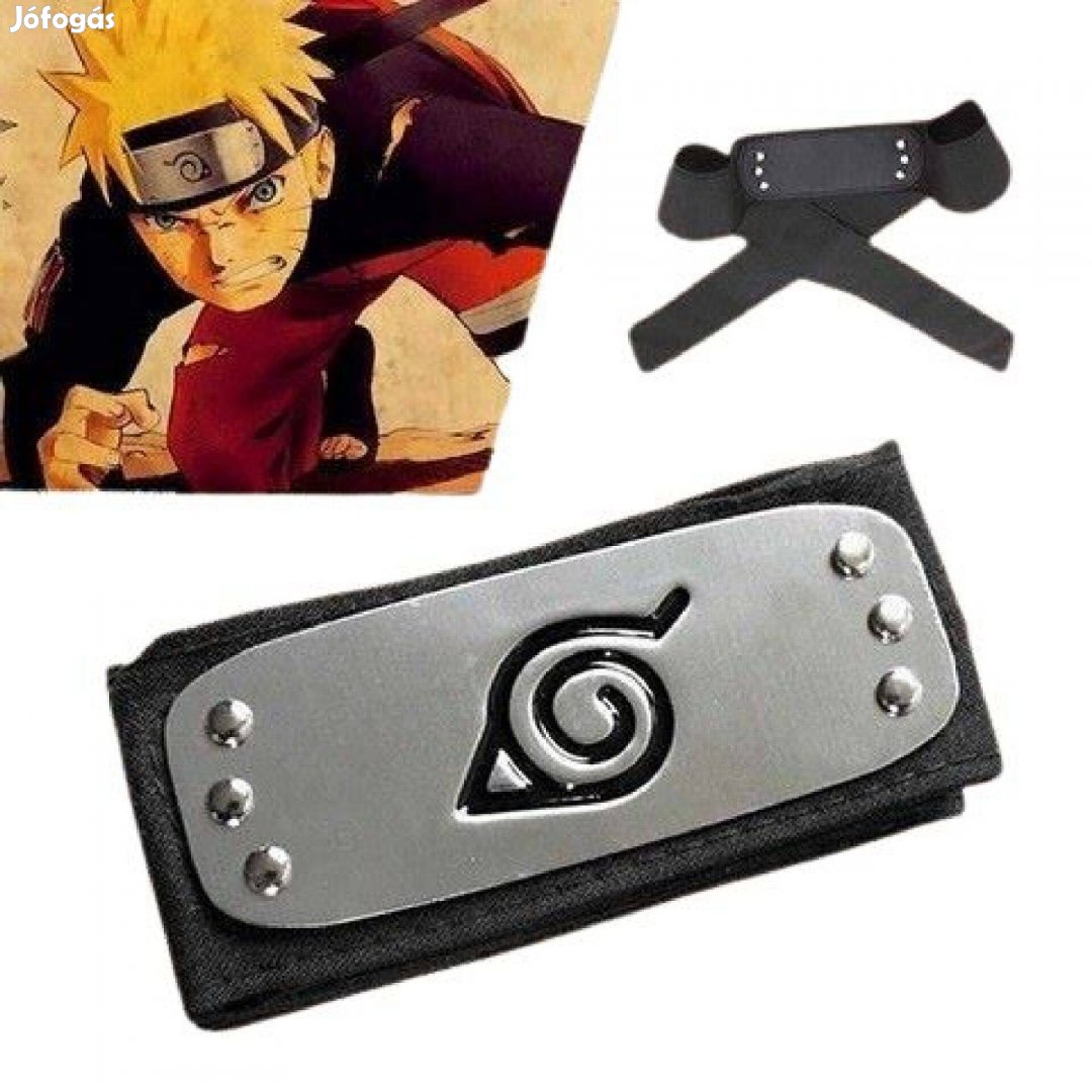 Naruto fejpánt Konoha Uzumaki fejpánt anime jelmez kieg Új