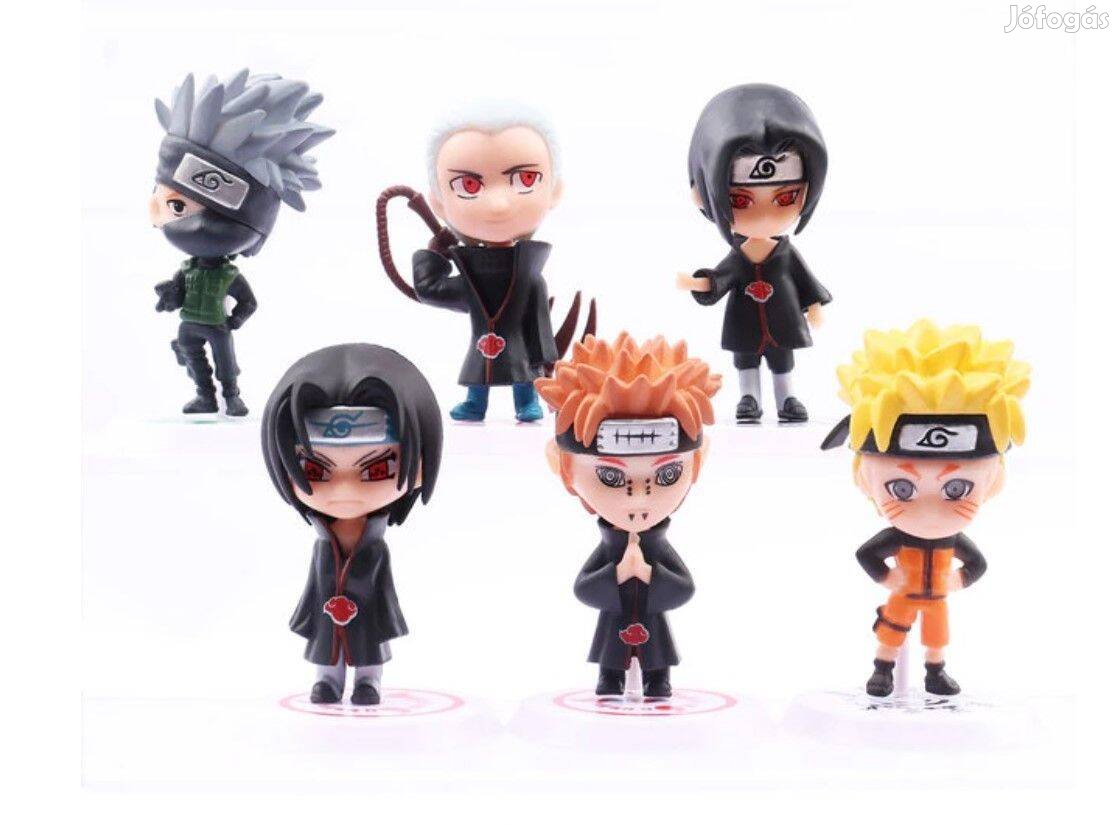 Naruto figura szett 6 db Új számlával