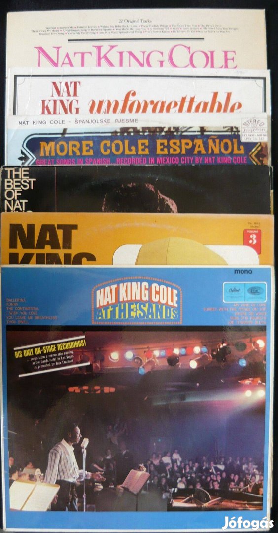 Nat King Cole 6 db-os LP-kollekció