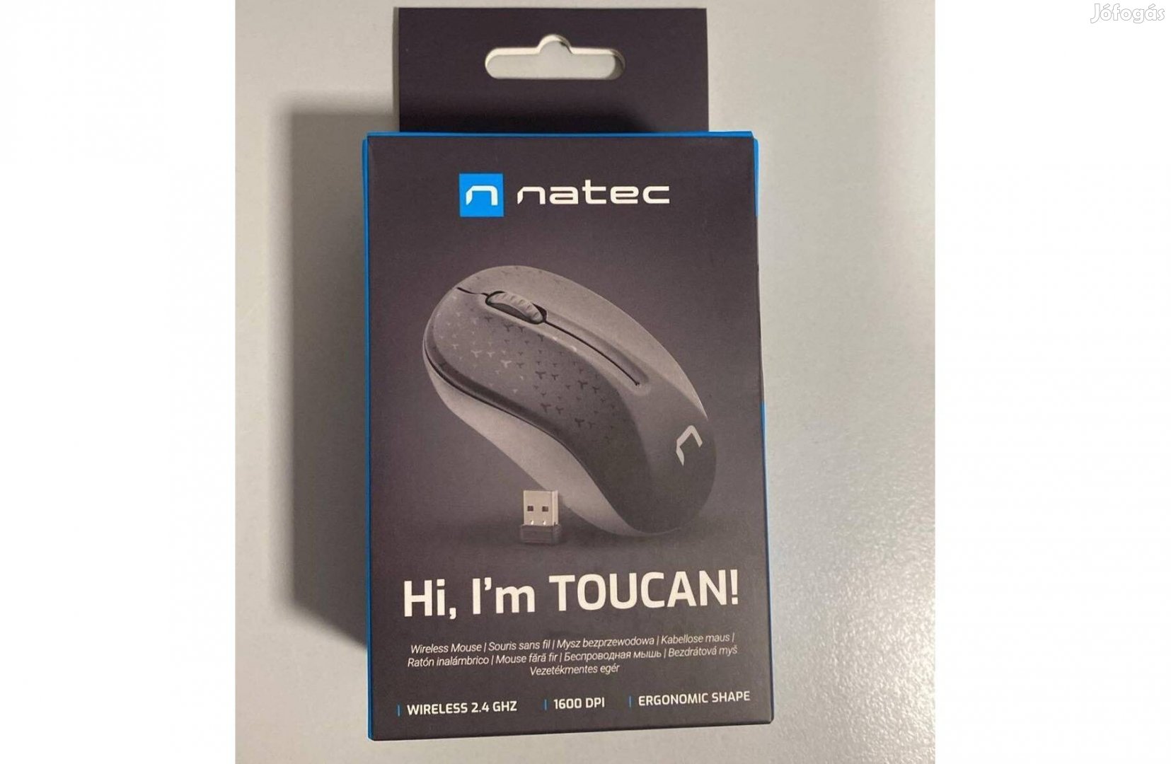 Natec Toucan Vezeték Nélküli Egér 1600 DPI