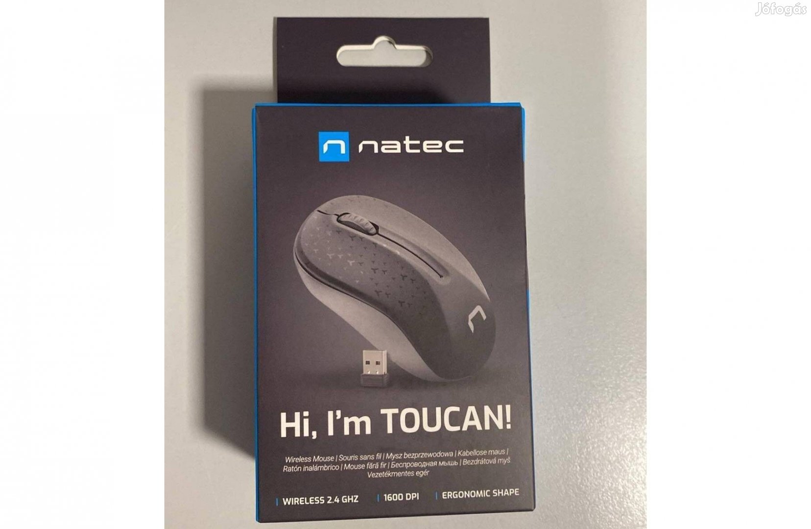 Natec Toucan Vezeték Nélküli Egér 1600 DPI