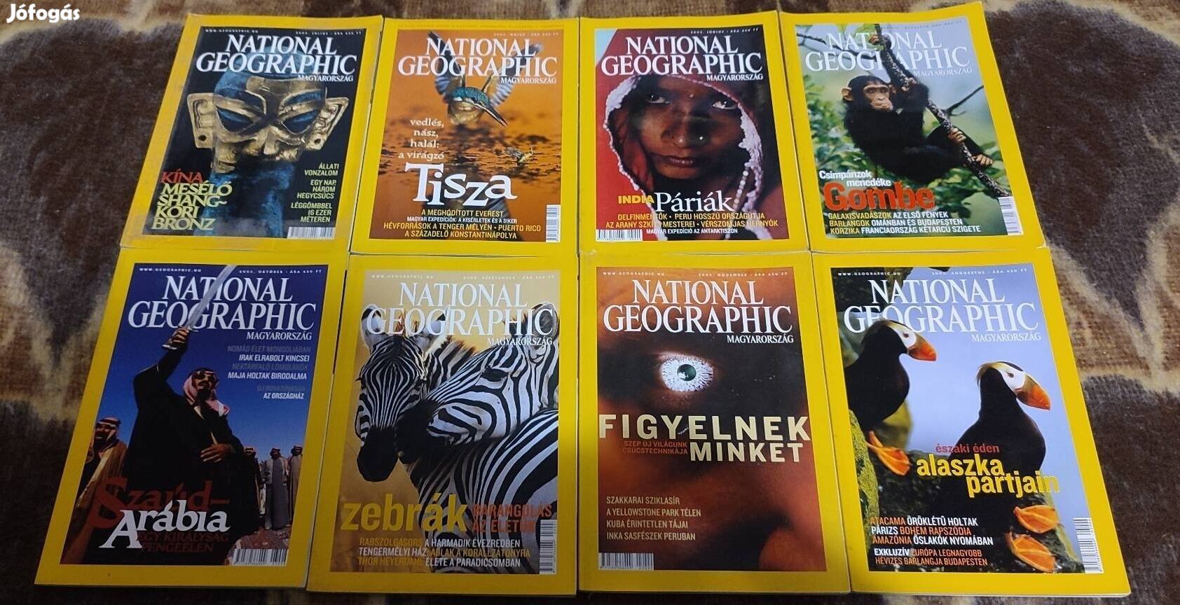 National Geographic magazin 8db-os újság csomag 