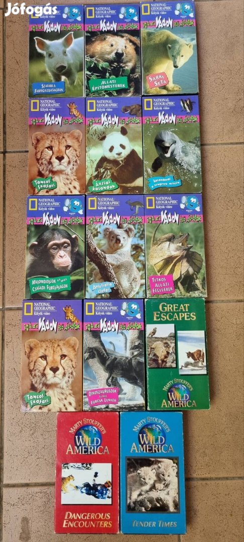 National geographic sorozat vhs kazetta 