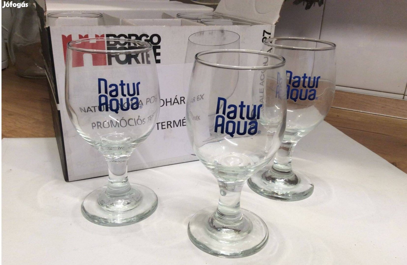 Natur Aqua pohár 2dl új talpas pohár 0,2 l vizes pohár