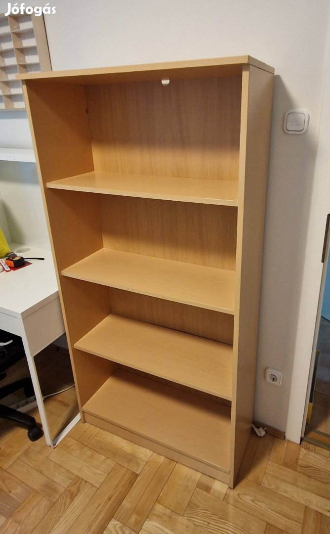 Natúr bükk könyvespolc 