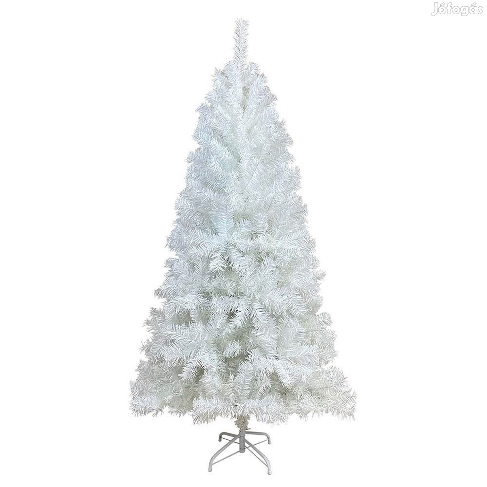Natura HF-150 karácsonyfa fehér műfenyő fém talppal 150 cm
