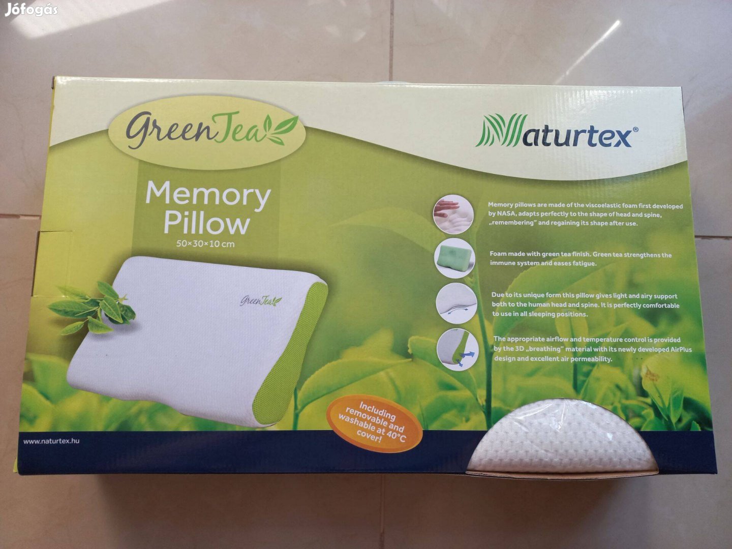 Naturtex Memory Green Tea párna