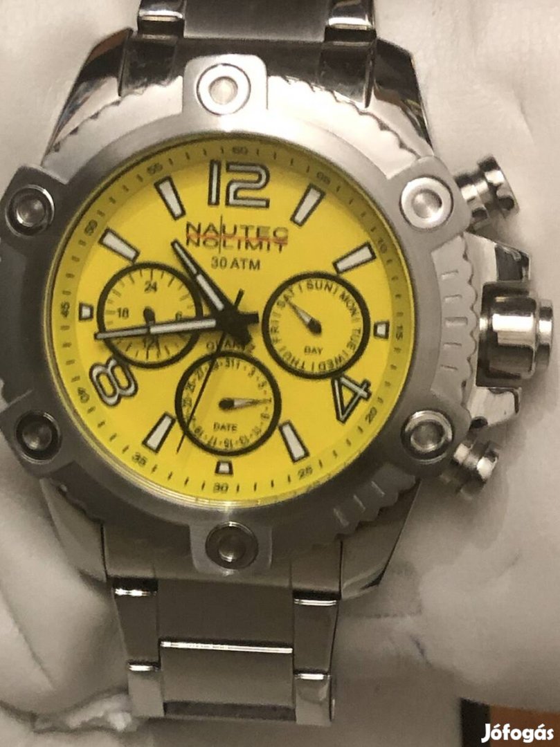 Nautec NO Limit Yello Chronograph Quartz  acél Újszerű óra 