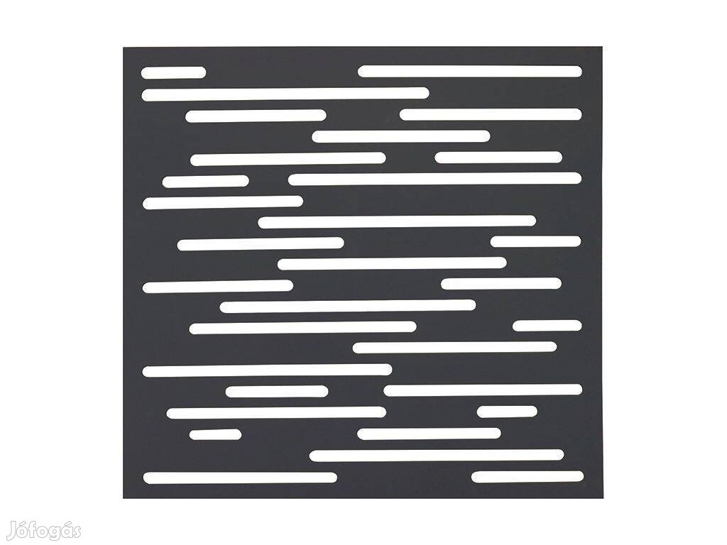 Nautic Dekoratív antracit panel vonal mintázatú, térelválasz