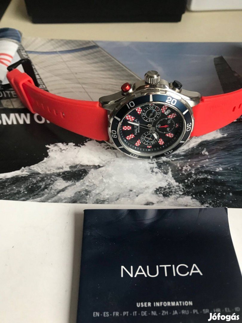 Nautica Accra beach chronograph komplett szett!