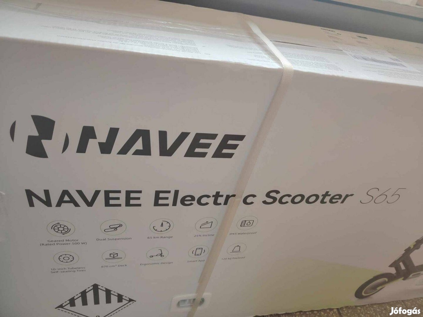 Navee S65 elektromos roller / 500W - 65km - 25 kmh/ - 3 év gari