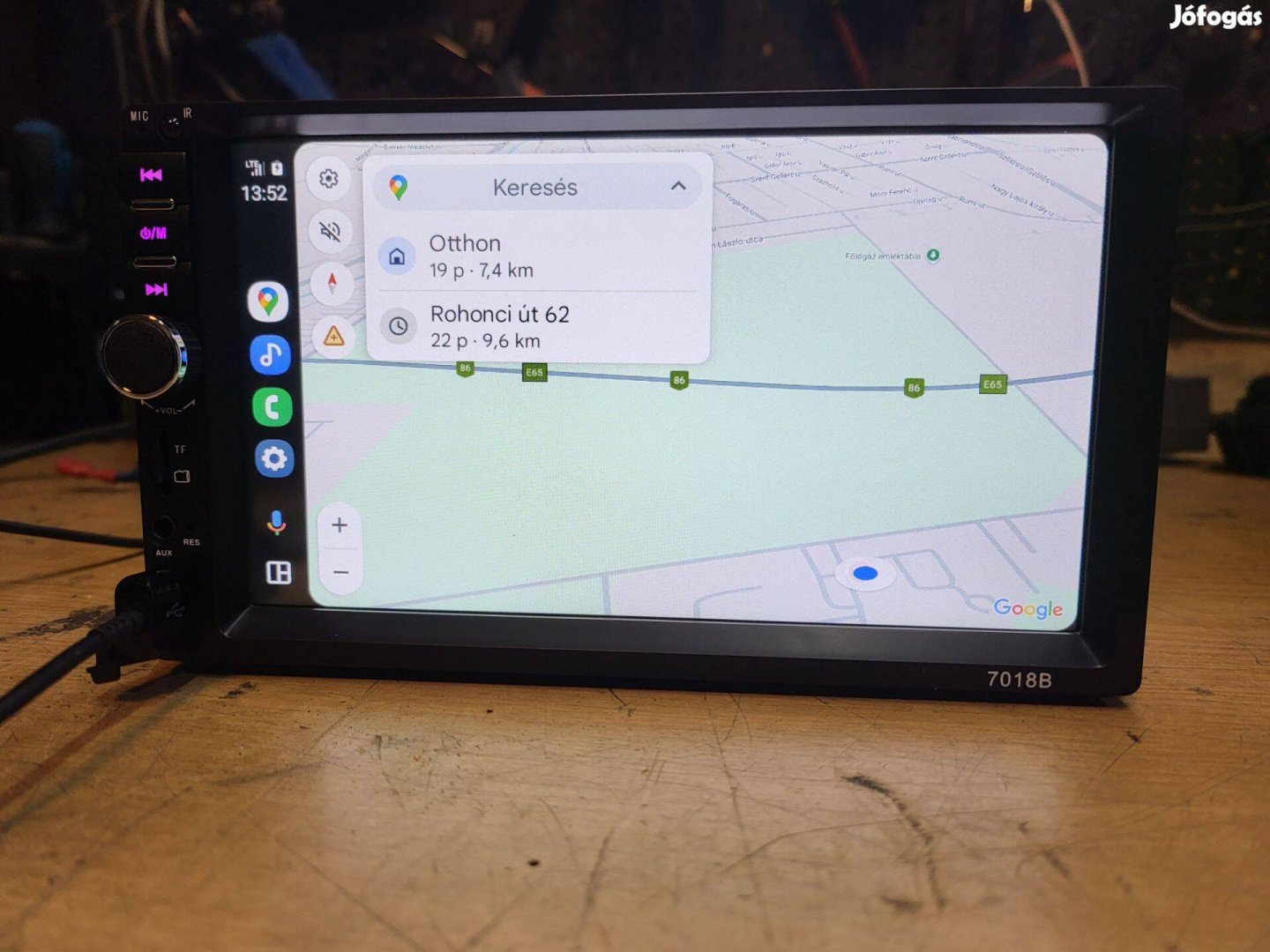 Navifly 2din 7" fejegység (BT-usb-android auto/carplay)