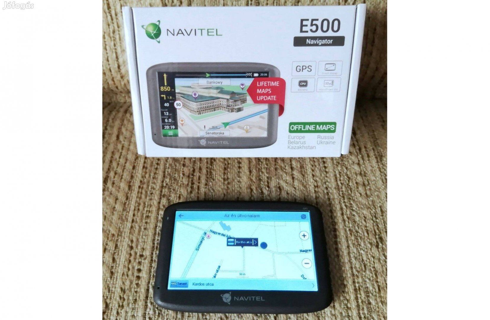 Navitel Navigator E500 GPS, élettartami Európa térképfrissítéssel